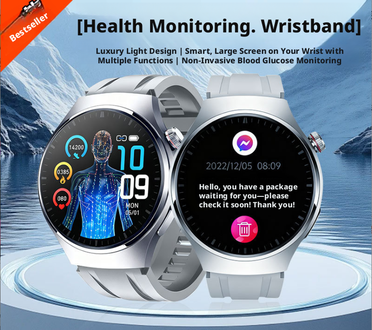 GT9 Smart Watch & Bracelet | Sleep, Heart Rate, Blood Glucose Monitoring | Bluetooth Sports Watch