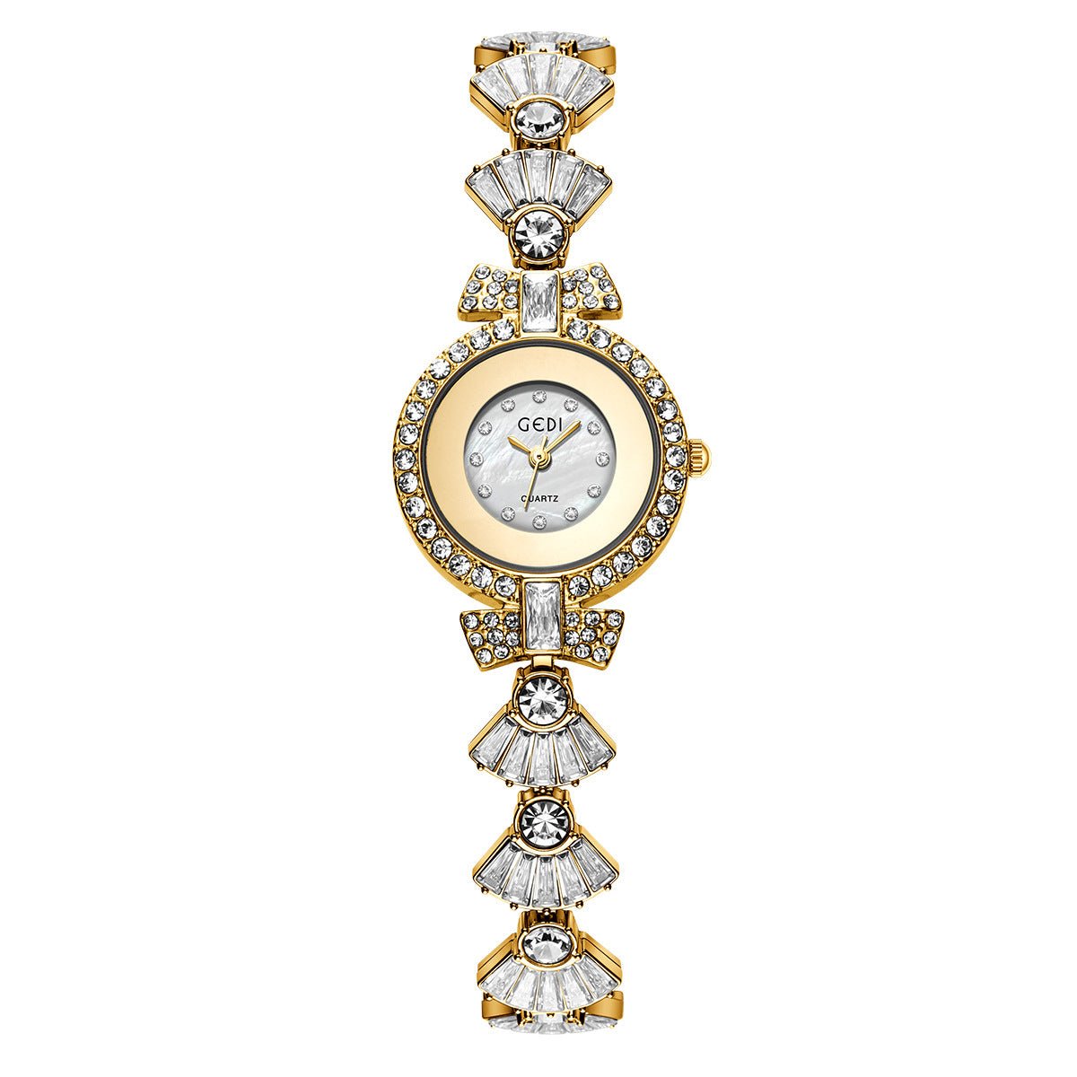 Women's luxury diamond - encrusted bow bracelet, high - end, exquisite, fashionable, simple, elegant, versatile quartz watch. - zane's shop