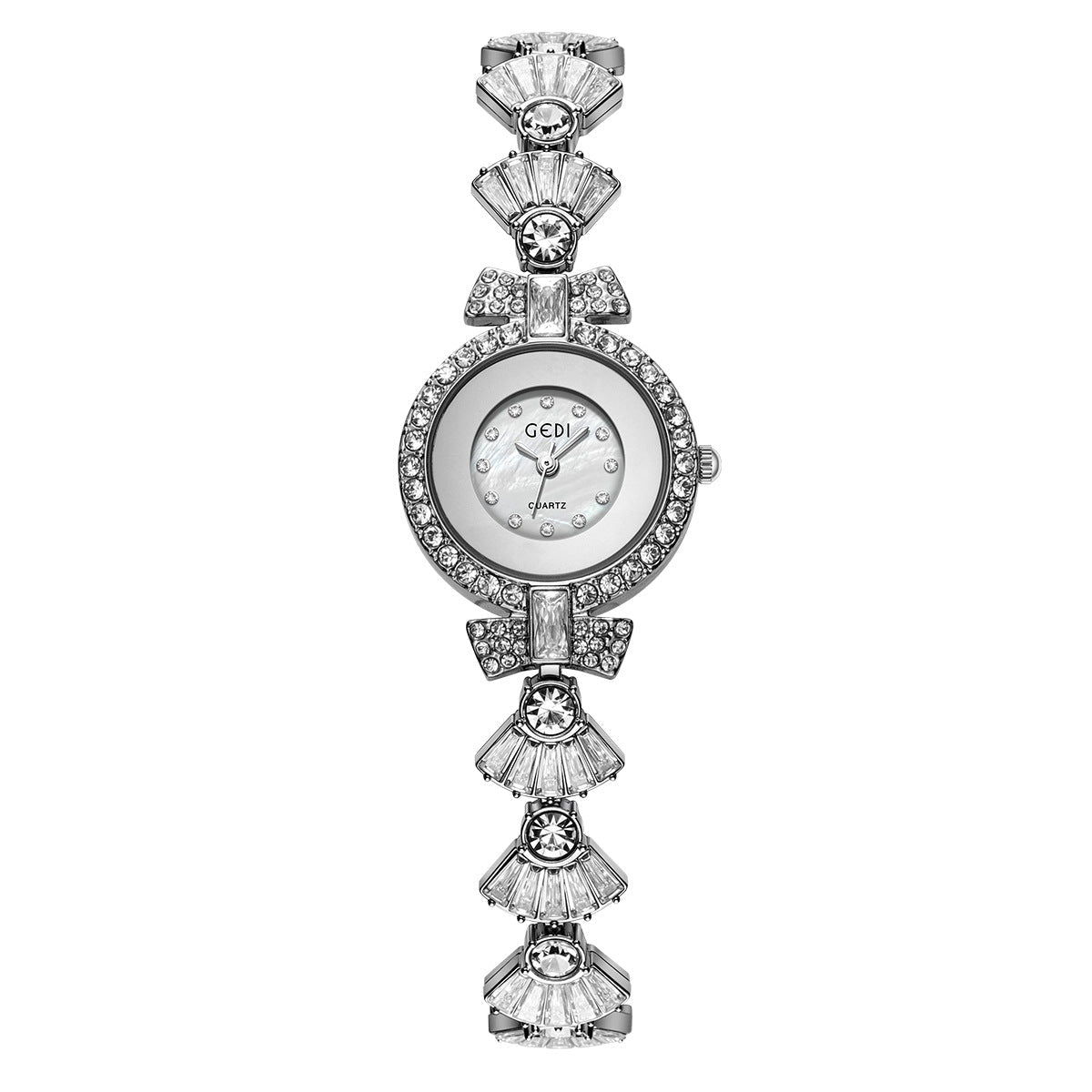 Women's luxury diamond - encrusted bow bracelet, high - end, exquisite, fashionable, simple, elegant, versatile quartz watch. - zane's shop