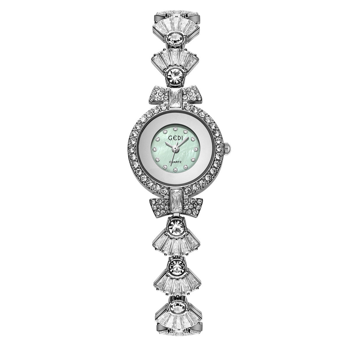 Women's luxury diamond - encrusted bow bracelet, high - end, exquisite, fashionable, simple, elegant, versatile quartz watch. - zane's shop