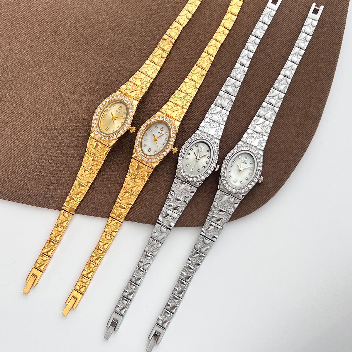 Women's understated luxury diamond - encrusted dial, niche, exquisite, fashionable, and sophisticated quartz watch. - zane's shop