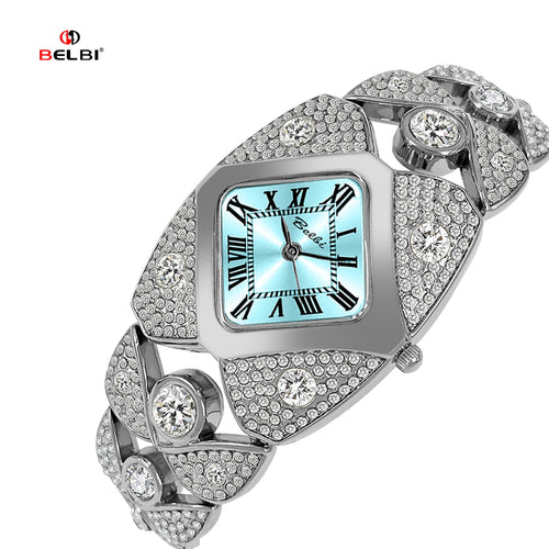 Women's Watch, Light Luxury Niche Wristwatch, Cross - Border Hot - Selling, Waterproof Full - Diamond Quartz Watch - zane's shop